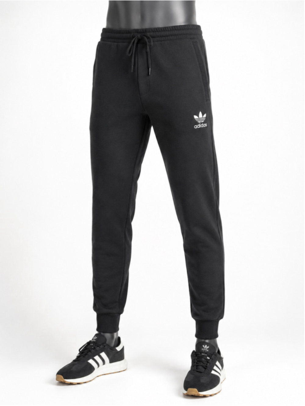 adidas Men’s Trefoil Essentials Fleece Pants – Size S - Picture 6 of 10